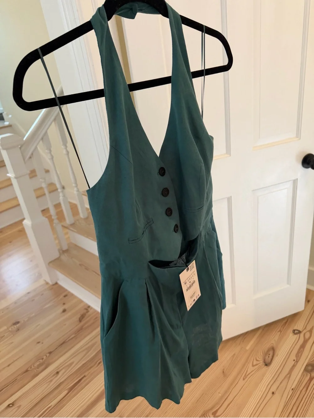 NWT Zara linen romper Size M